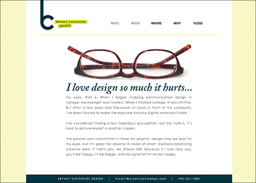 Bryant Canzoneri Design website